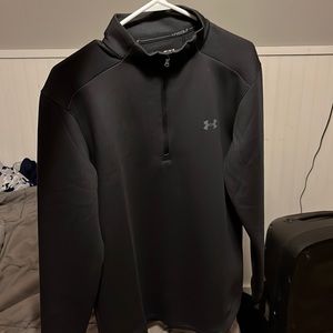 men’s ua a storm wind strike 1/2 zip black